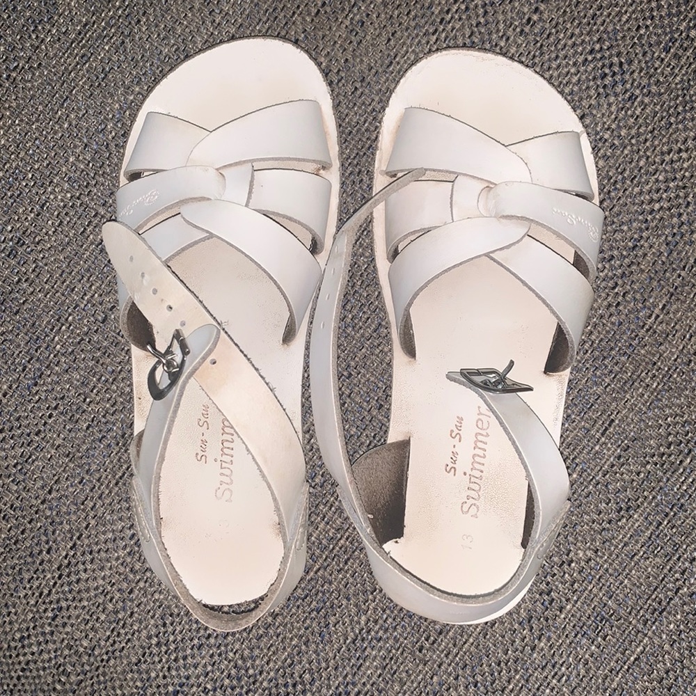 Sun-San White Sandals size 13